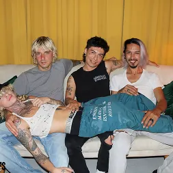 Christop in 'Kink Partners Gay' Tatted 4-Some With FTM Dude - RAW (Thumbnail 1)