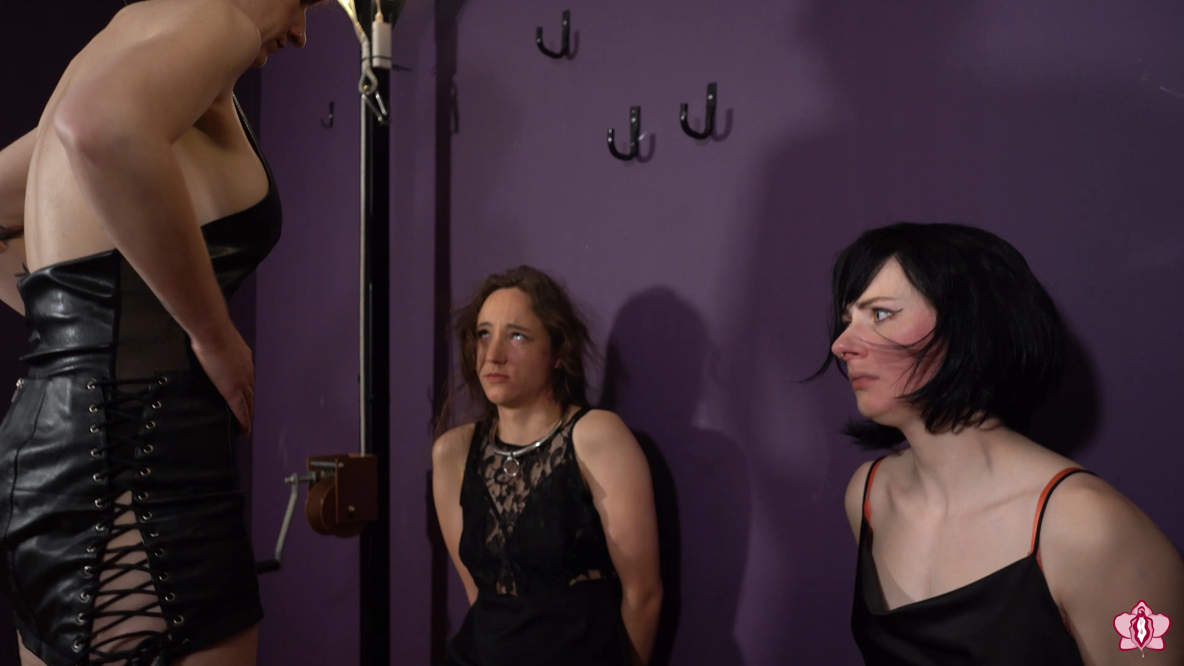 Kink Partners Gay 'and the Car Thieves Part 1: Severe Face Slapping Interrogation with Slave Mila and Ash May' starring Mistress Roxy (Photo 10)