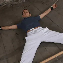 Sebastian Kane in 'Kink Partners Gay' Tied to the floor and used, Brez is at the mercy of master Sebastian! (Thumbnail 1)