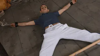 Sebastian Kane in 'Tied to the floor and used, Brez is at the mercy of master Sebastian!'